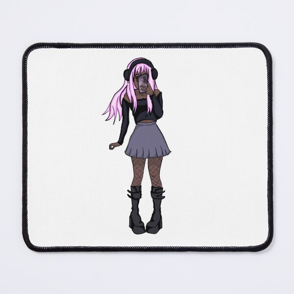 Item preview, e girl with pink hair cartoon designed and sold by onestopnerdshop79.