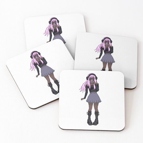 Item preview, e girl with pink hair cartoon designed and sold by onestopnerdshop79.