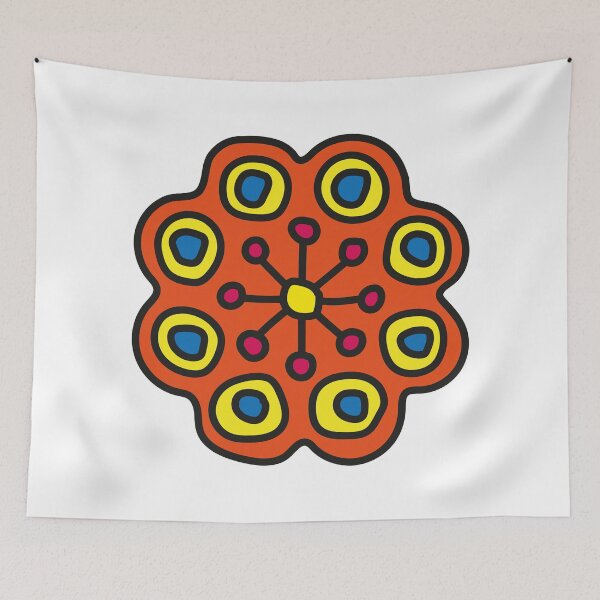 Item preview, Vibrant Orbital Mandala Art-Orange designed and sold by GrafecShop.