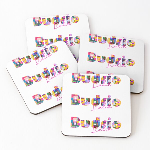 Item preview, Budrio, Bologna, Italy, Italia, colorful typography design for travellers designed and sold by Wanderful-roads.