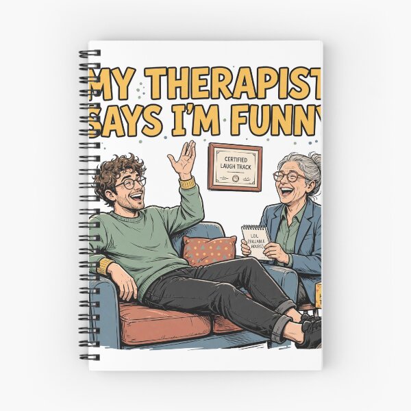 Item preview, My Therapist Says I'm Funny Funny Millennial T-Shirt designed and sold by Hearth & Hue.