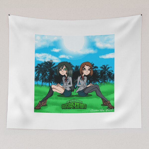 Item preview, Tsuyu Asui and Ochaco Uraraka designed and sold by HoldenSalazar.