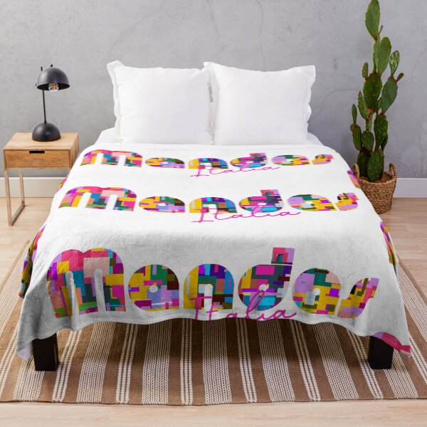 Item preview, Mandas, Cagliari, Italy, Italia, colorful typography design for travellers designed and sold by Wanderful-roads.