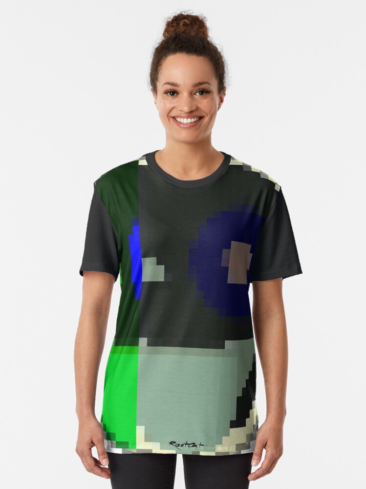 Alternate view of Sticky Emojii 17 by RootCat Graphic T-Shirt