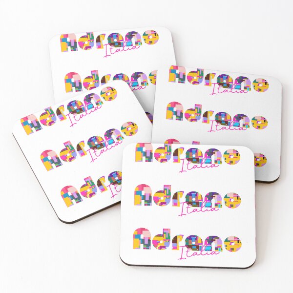 Item preview, Adrano, Catania, Italy, Italia, colorful typography design for travellers designed and sold by Wanderful-roads.