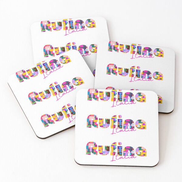 Item preview, Rufina, Firenze, Italy, Italia, colorful typography design for travellers designed and sold by Wanderful-roads.