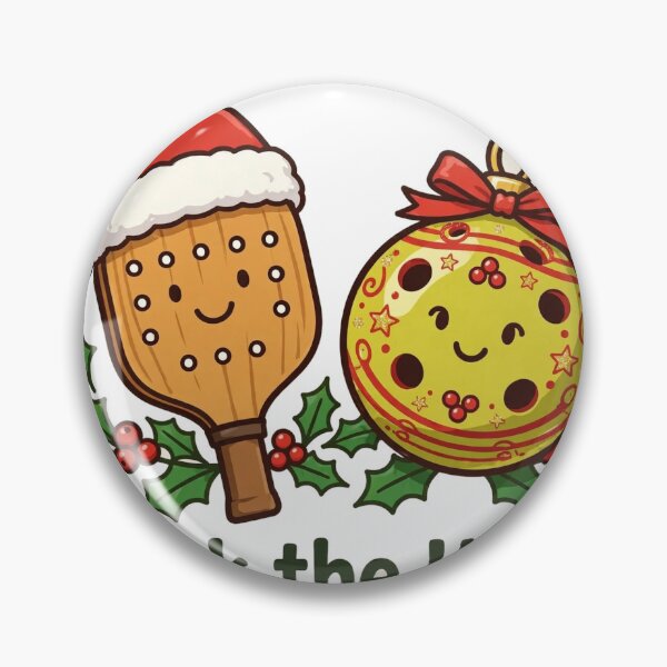 Item preview, Dink the Halls – Funny Pickleball Christmas Paddle designed and sold by CozyCornerDesigns.