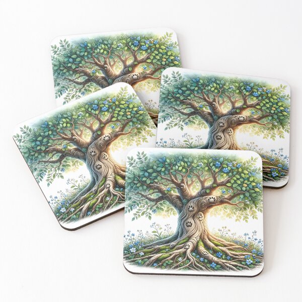 Item preview, Tree of Life Paw Prints designed and sold by Sybille-Yates.