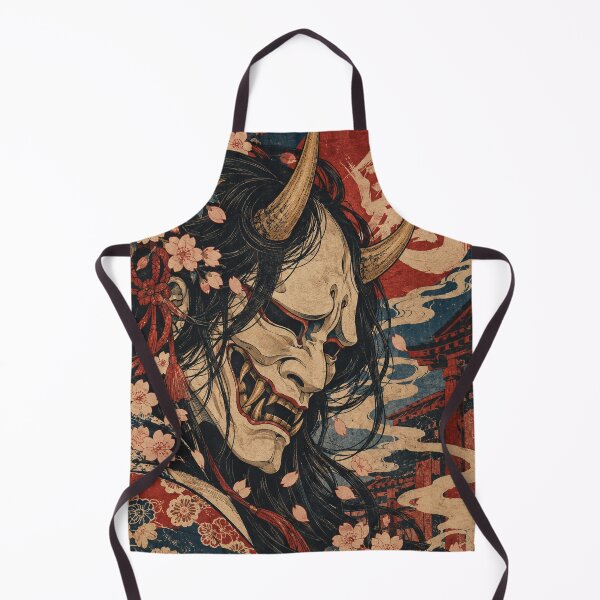 Item preview, Japanese Hannya - Horned Demon Among Sakura Blossoms designed and sold by bapupa.