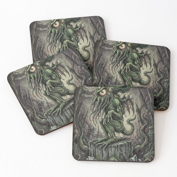 Item preview, Cthulhu illustration designed and sold by Vintage Designs +.