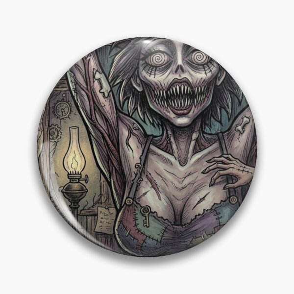 Item preview, Creepy zombie woman mutant experiment designed and sold by Vintage Designs +.