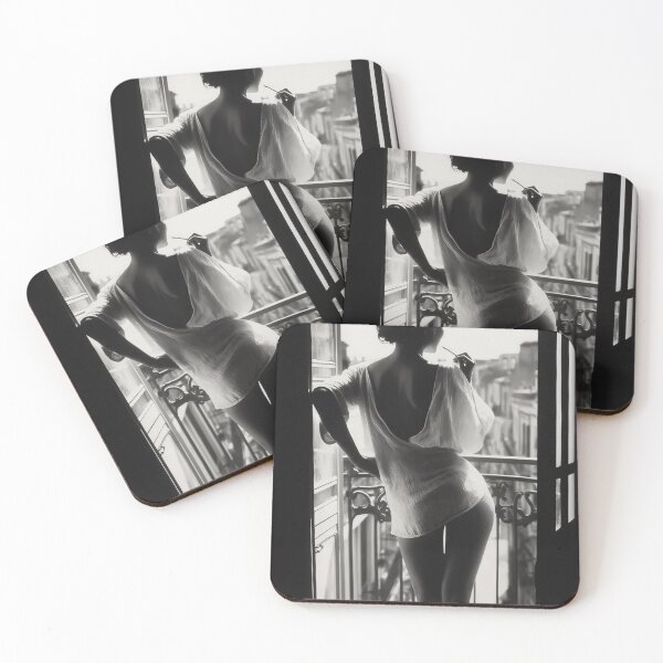 Item preview, Paris Woman Black and White designed and sold by ImogenPowell44.