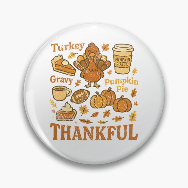 Item preview, Thankful Cute Turkey Pumpkin Pie Latte Autumn Thanksgiving Doodles Graphic designed and sold by SEINENGAPPI12.