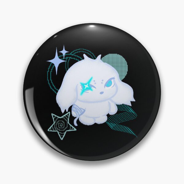 Item preview, Cyber Y2K Spooky Bunny Blue Cross Star Art designed and sold by Bastardsplay.