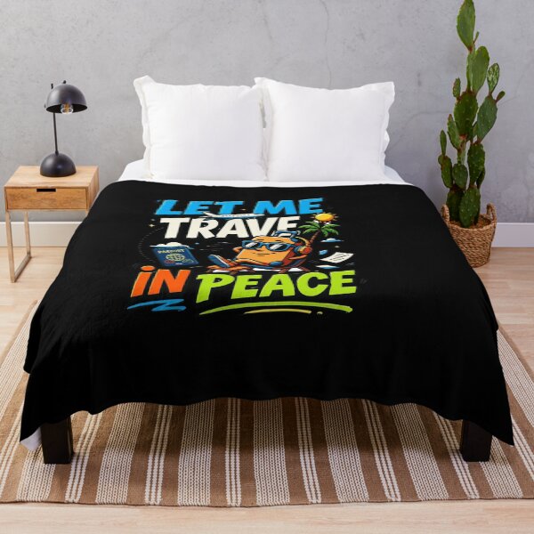 Item preview, Travel In Peace Relaxing Suitcase Vacation Funny Travel Quotes designed and sold by AmeliaShirts.