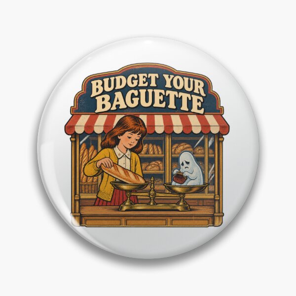 Item preview, Budget Your Baguette Bakery Ghost designed and sold by Pixdot.