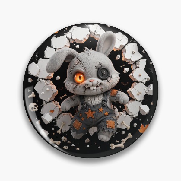 Item preview, Spooky Voodoo Bunny Cute Gothic Monster Graphic designed and sold by One City Two Children Studio.