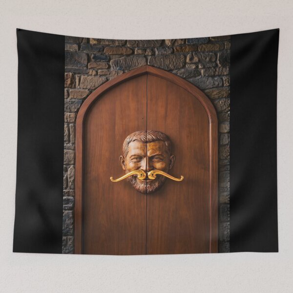 Aperçu de l'œuvre Poignée de porte en forme de moustache créée et vendue par ales-panz.