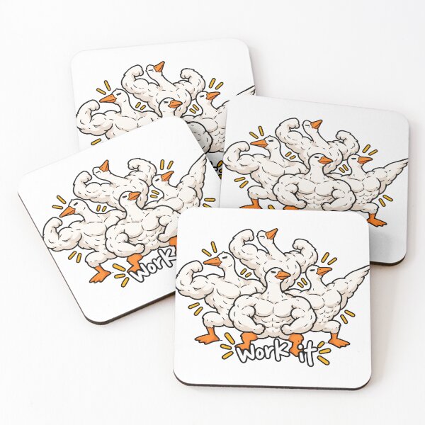 Item preview, Work It Goose Funny Gym Workout Goose designed and sold by MonkiFlipp.