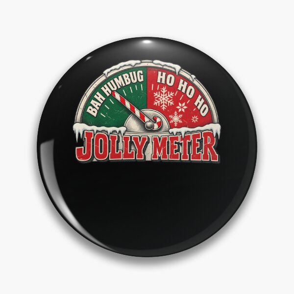 Item preview, Jolly Meter Bah Humbug Ho Ho Ho Funny Christmas Mood Gauge Graphic designed and sold by SEINENGAPPI8.