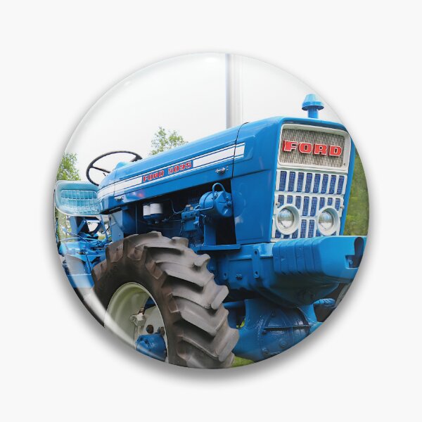 Item preview, 1971 Ford 5095 — Classic British Tractor, Vivid Ford Blue designed and sold by Peter Kraaibeek Art Gallery.