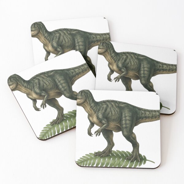 Item preview, Vintage Naturalist Allosaurus on a Fern — Antique Dinosaur Art designed and sold by Catch333.