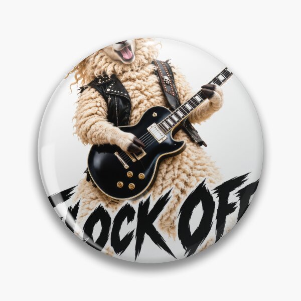 Item preview, Flock Off! Funny Rock and Roll Rebel Sheep designed and sold by Ladidia.