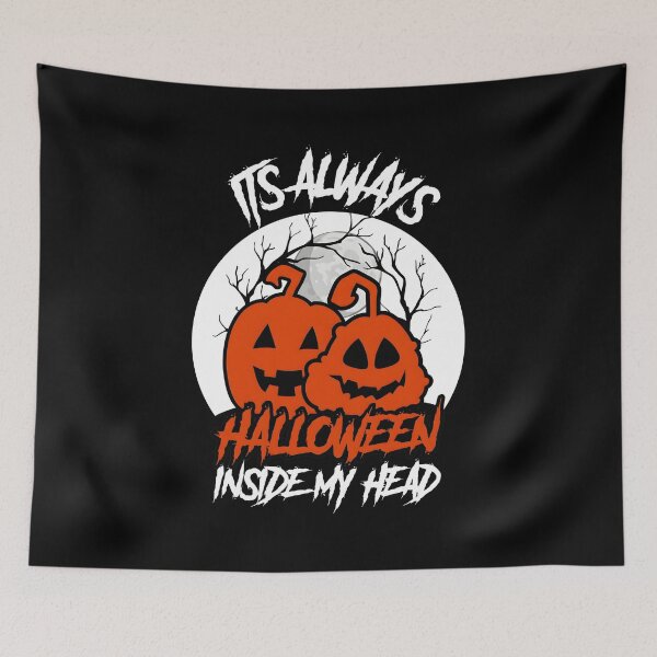 Item preview, Its Always Halloween Inside My Head Graphic designed and sold by Dmo3HarkoArt.