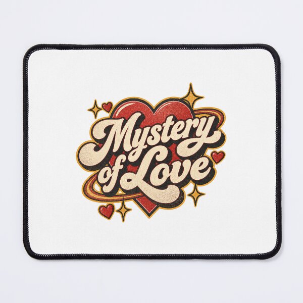 Item preview, Mystery of Love Artistic Design with Elegant Typography and Abstract Elements LIMITED EDITION designed and sold by SketchyDez.