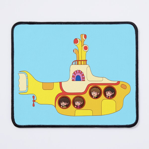 Item preview, Chibi Band in Yellow Submarine – Cute Classic Rock Fan Design designed and sold by StickWithMusic.