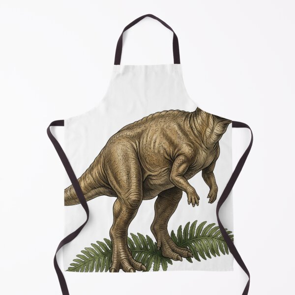 Item preview, Vintage Naturalist Pachycephalosaurus on a Fern — Antique Dinosaur Art designed and sold by Catch333.