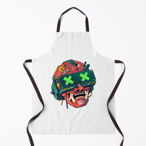 Item preview, Cyber Oni Futuristic Demon Mask Digital Art Design PERFECT GIFT FOR YOU AND FRIENDS designed and sold by GrandeCookie.