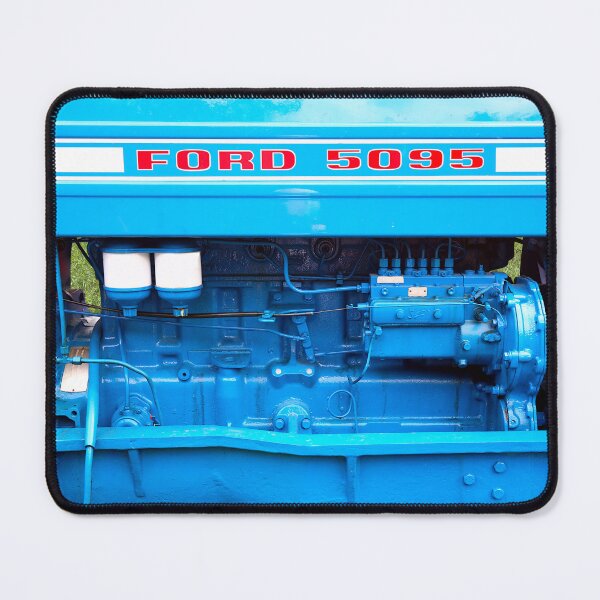 Item preview, 1971 Ford 5095 — Engine Detail, Blue on Blue designed and sold by Peter Kraaibeek Art Gallery.