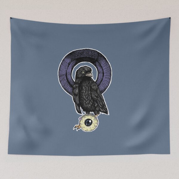 Item preview, Black Raven | Mystical Gothic Art | Surreal Animal Design designed and sold by Half Mess.