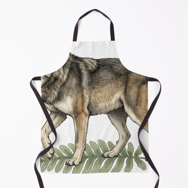 Item preview, Vintage Naturalist Dire Wolf on a Fern — Antique Extinct Animal Print designed and sold by Catch333.