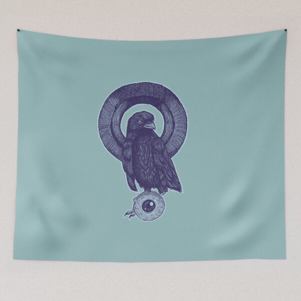 Item preview, Black Raven | Mystical Gothic Art | Surreal Animal Design designed and sold by Half Mess.