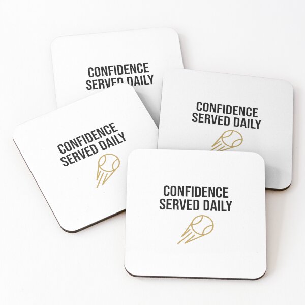 Item preview, Confidence Served Daily - Tennis Design designed and sold by RunningWhiskers.