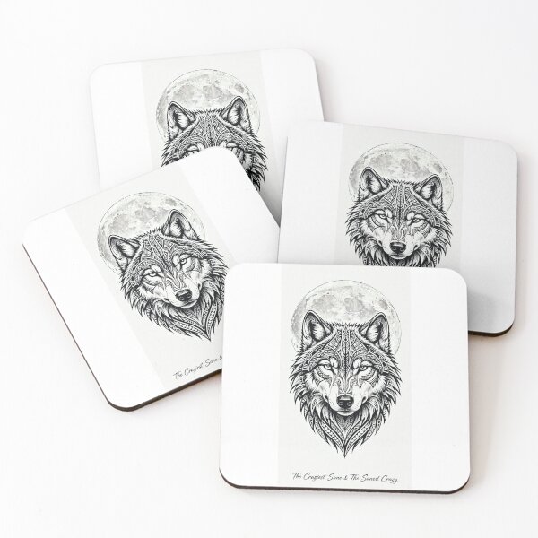 Item preview, Running Wolf Leaping Moon Spirit designed and sold by Ahmadhamroush.