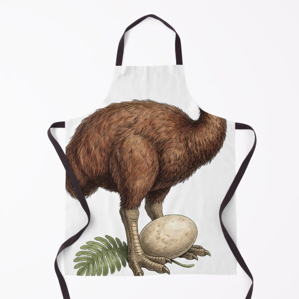 Item preview, Vintage Naturalist Elephant Bird on a Fern — Antique Extinct Bird Art designed and sold by Catch333.