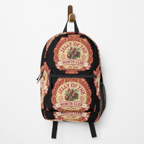 Item preview, Jelly Of The Month Club Vintage Strawberry Fruit Label Holiday Graphic designed and sold by CarlaKaise.