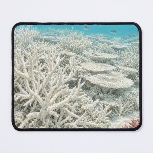 Item preview, he Bleaching — Bone White Coral Reef, Coral Bleaching Conservation Art designed and sold by mushizaman.