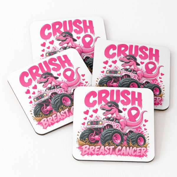 Item preview, Crush Breast Cancer Awareness Monster Truck designed and sold by crestwo-supply.