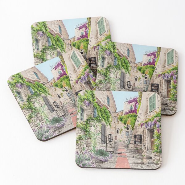Item preview, Eze France Travel Print – French Riviera Coastal Art designed and sold by POSTERIOCREW.