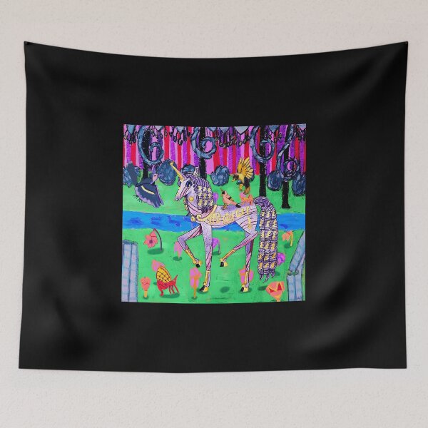 Item preview, Surreal Unicorn with Birds and Forest Fantasy designed and sold by PeaceTypo.