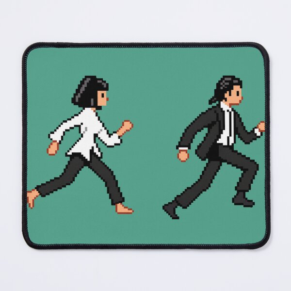 Item preview, Pulp Fiction – Mia and Vincent Running Pixels designed and sold by RunningPixelCup.