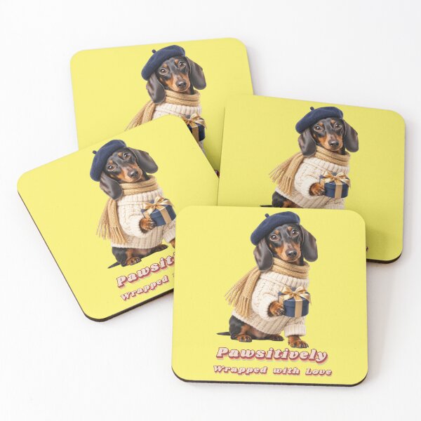 Item preview, Pawsitively Wrapped with Love – Dachshund with Gift designed and sold by Mauswohn.