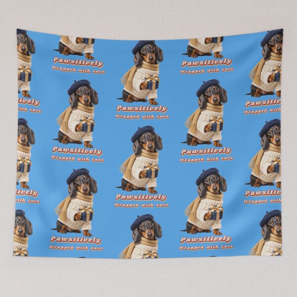 Item preview, Pawsitively Wrapped with Love – Dachshund with Gift designed and sold by Mauswohn.
