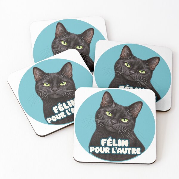 Item preview, Funny black cat – Feline for the other – Pun and feline humor designed and sold by ateliermnp.