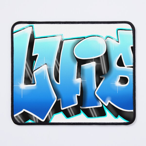 Item preview, LUIS Name Graffiti Cyan blue – Cool Custom Street Art Gift designed and sold by BlachGallery.