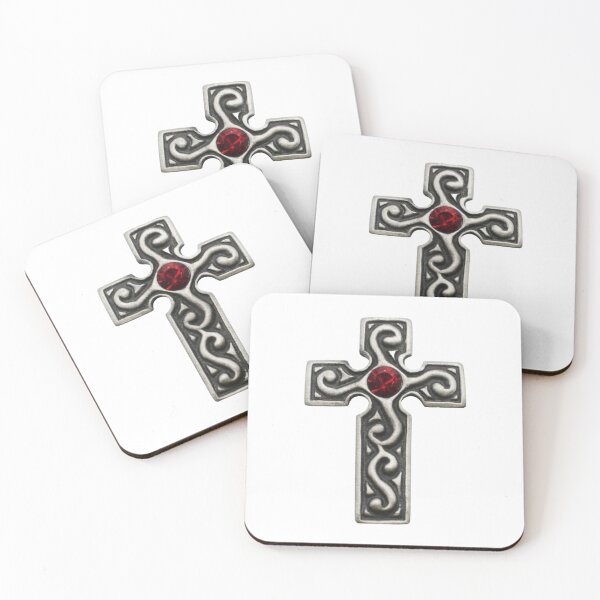 Item preview, Red Jewel Stone Cross  designed and sold by Abstract65.